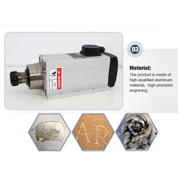 18000rpm Frequency 300HZ Air Cooled Spindle Motor for CNC Router Demand