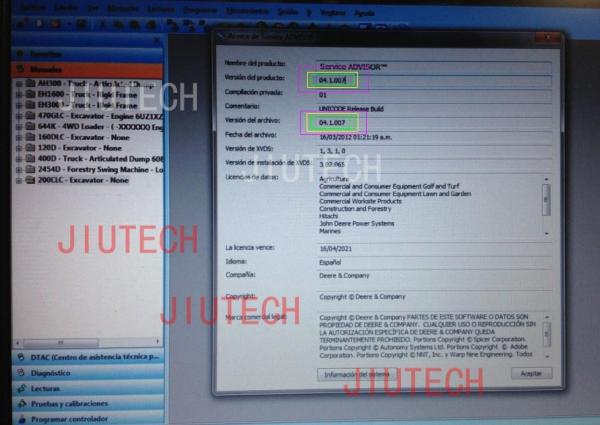 Quality CF v4.1 Construction And Forestry Scanner , Service Advisor 4.1 SA CF for sale