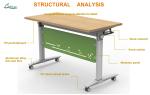 Easy To Clean and Durable Folding Table Multiple Pieces for Performance