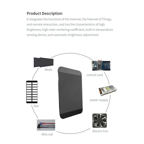 P4mm Smart LED Panel Street Road Advertising LED Lamp Post Banner