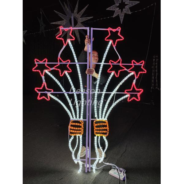 commercial christmas pole decorations led