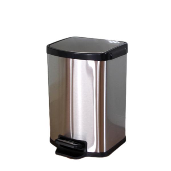 Quality Smudge Proof 12L Stainless Steel Pedal Trash Can for sale