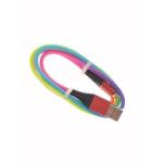 2A Colorful Rainbow Braid USB Data Line USB Charging Cable For Micro Lightning