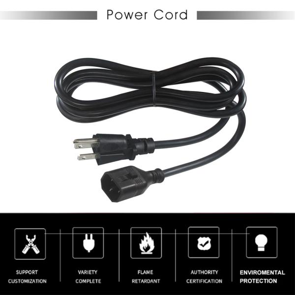 Us Nema 515P To C14 Extension Cords Ac 3 Pin Prong Sjt Svt 16Awg Pvc Usa Iec Power Cable