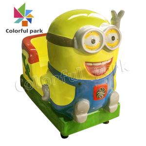 Minion Themed Kid Arcade Machine , MP5 Video Game Kiddie Ride On