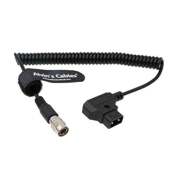 Sound Devices ZAXCOM Power Coiled Twist Cable D-Tap to 4PIN Hirose Male