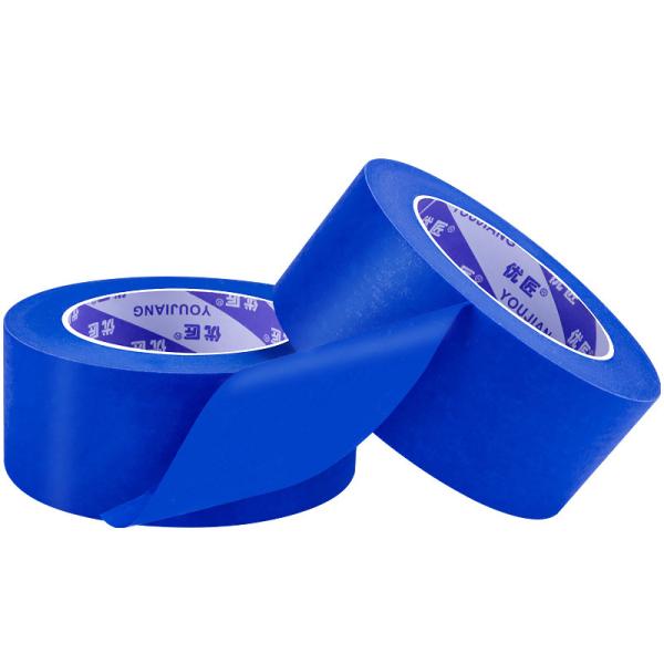 Quality UV Resistant Blue Painters Masking Tape Crepe Paper 30mm for sale