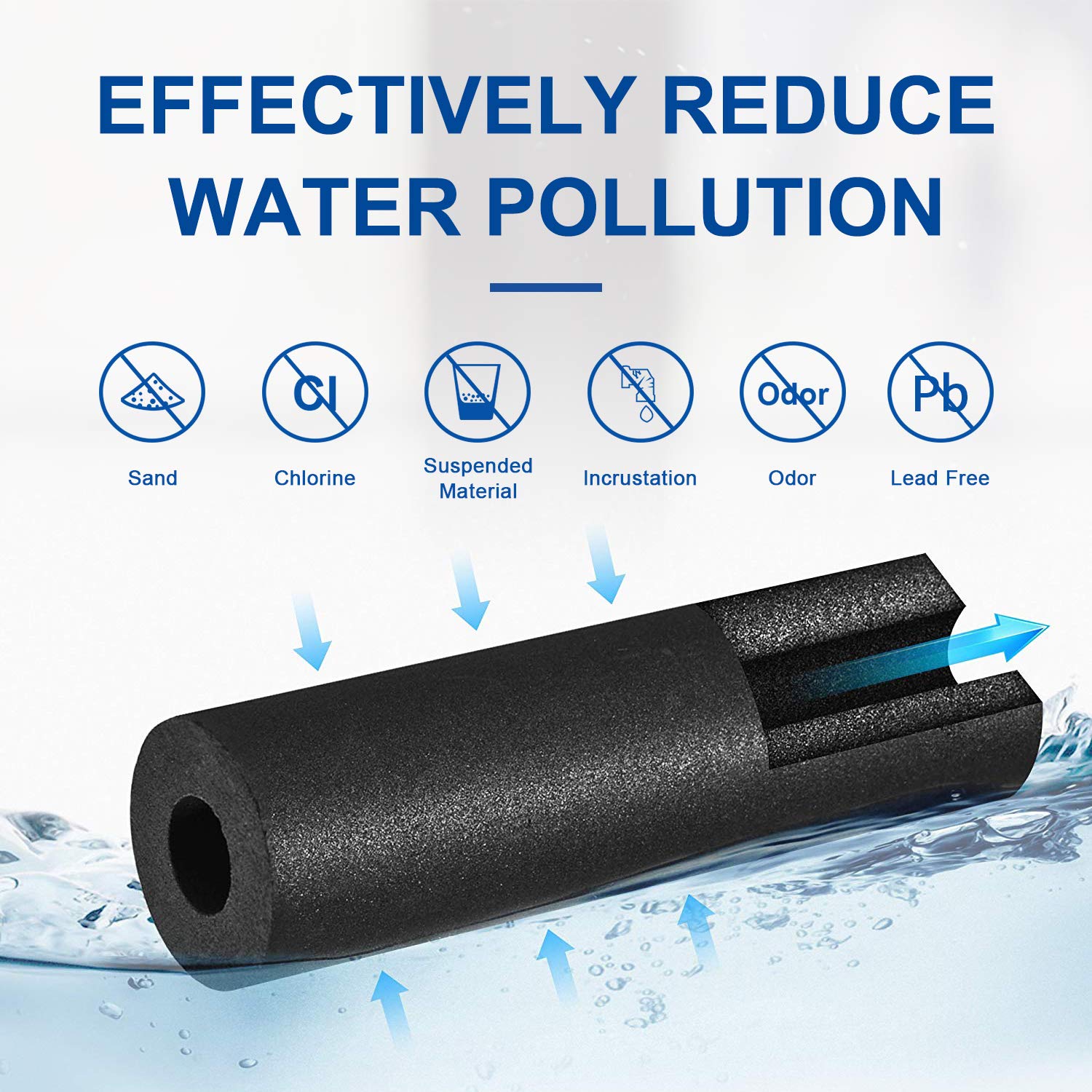 ODM OEM EDR1RXD1 EDR1RXD2 W10295370 W10295370A Refrigerator Water Filters 1 Refrigetor