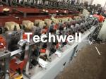 PLC Frequency Control PU Foam Roller Shutter Slat Machine With Guiding Column