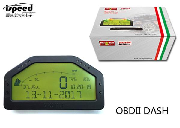 Quality DO903 Race Car Gauges 6.5 Inch OBDII Bluetooth Digital Dashboard Green Backlight for sale