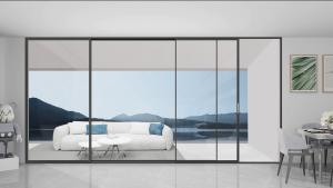 Buy cheap Bridge Breaking Intelligent Lifting Full View Sliding Window product