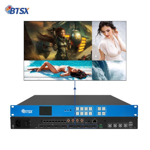Bitvisus 3840x2400 60Hz 4x4 2x2 1x4 4x1 Roaming PIP Matrix Switcher Video