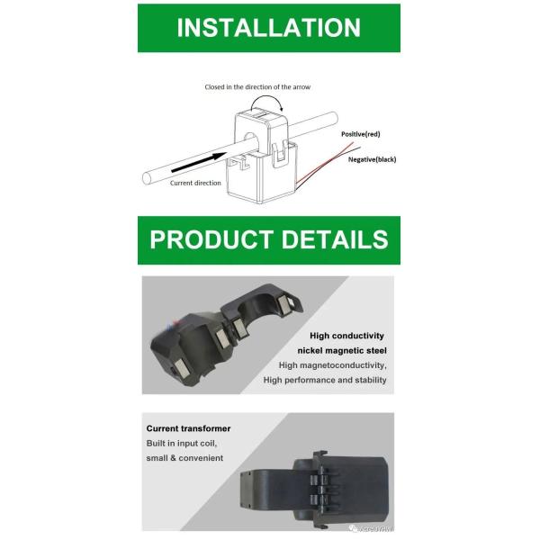 Acrel AKH-0.66/K Ct Split Core Current Transformer Electricity Current Transformer Clamp On 150/5A Rs485 Ct