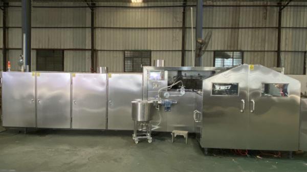 Quality PLC Control Cone Ice Cream Machine , Sugar Cone Wafer Processing Equipment for sale