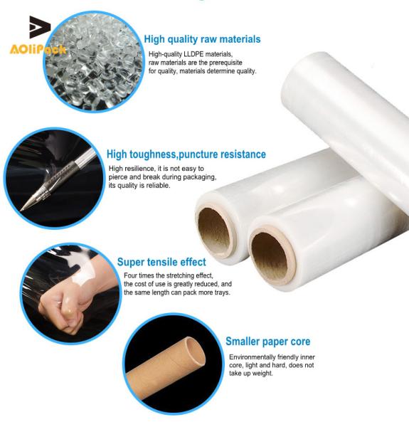 Quality 6cm Width PE Pallet Shrink Wrap 200m for sale