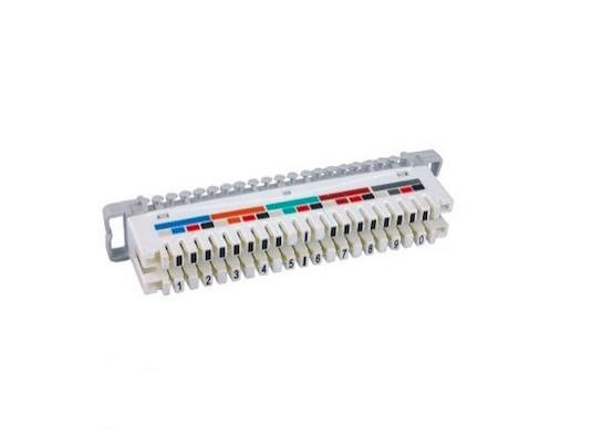Quality White / Grey KRONE LSA Disconnection Module , Krone Module 10 Pair With Color Label for sale
