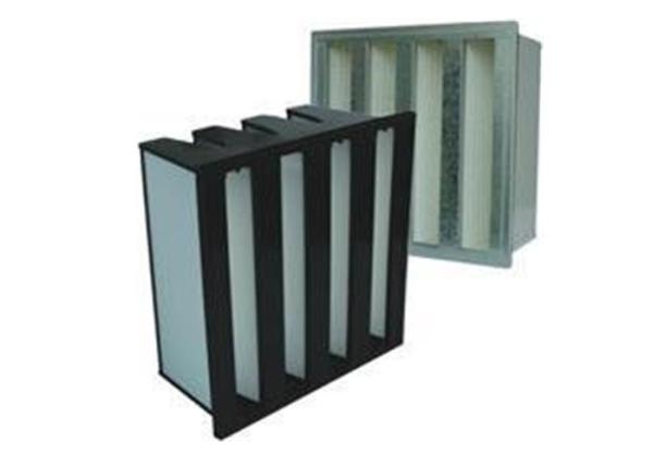 Quality V Bank Air Filter Dust Capacity 18 Sq.M With EVA Gasket With Big Dust Holding Capacity for sale