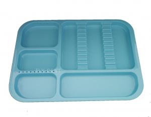 China Autoclavable Dental Divided Tray Blue on sale