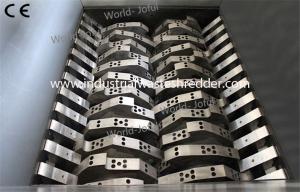 China Twin Shaft Industrial Metal Shredder , Gas Cylinder Metal Chip Shredder on sale