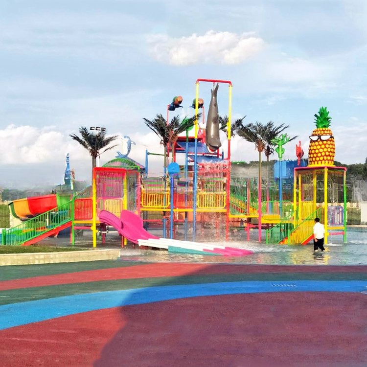 Fiberglass Medium Water House for Outdoor Water Park Playground