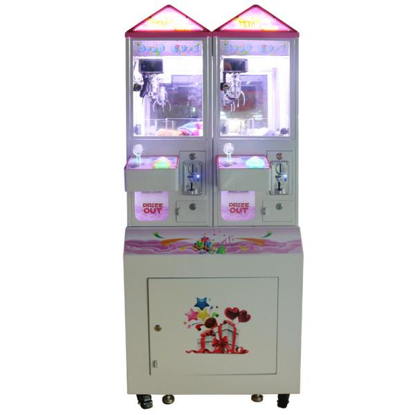 Quality 2 Players Coin Operated Crane Machines / 100W Crazy Claw Machine for sale