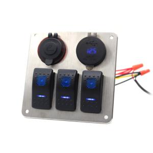 China IP65 3 Gang Rocker Switch Panel on sale