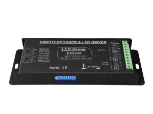 Buy cheap 12-24V 6A*6CH PWM 6 Channel DMX Controller For LED Fixture Dipswitch Addessing product