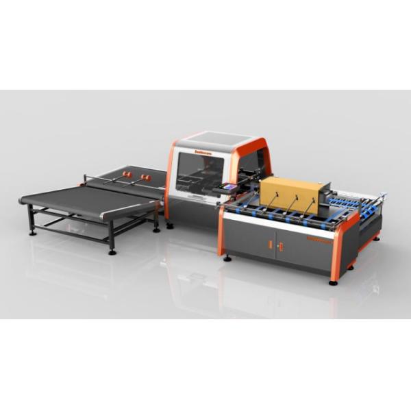 Corrugated Box Making Machine Zipper Shipping Boxes Machine / Air Compressormin. 6 Bar