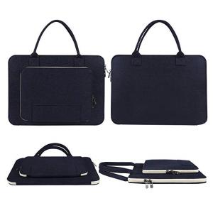 China Ultrabook Notebook Computer Carrying Case , Navy Blue Laptop Travel Bag on sale