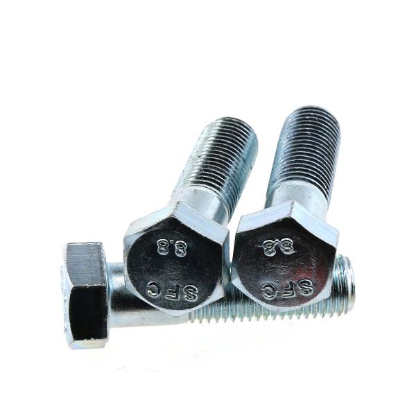 Quality SAE J429 Grade 2 Galvanized Hex Cap Screw Partially Threaded for sale