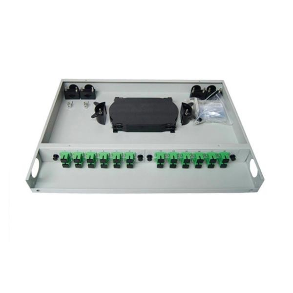 Rack Mounted ODF Fiber Termination Fixed 2U 48 Core Fiber Optic Termination Box