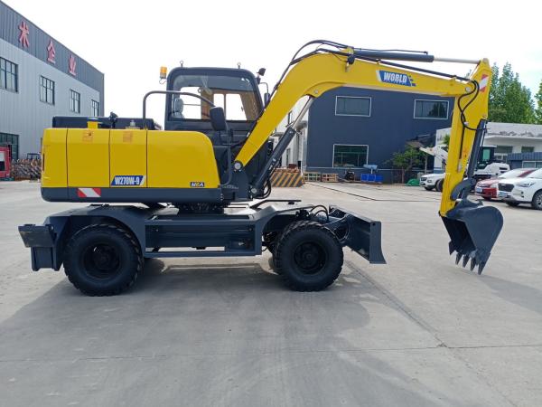 Quality 0.2-0.6cbm Bucket Wheel Crawler Loader 10-12rpm Grapple Clamp Orchards Municipal for sale