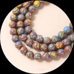 Synthetic Malachite Beads Strand Perfect for Round Cut Bracelets in Various
