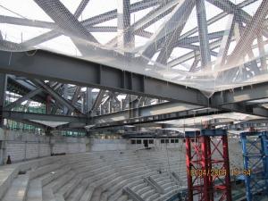 GYM Center Building Steel Frame I Section Square/ Round Pipe Environment Friendly
