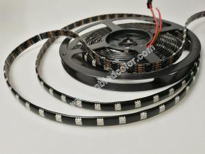 Buy cheap ws2813b black pcb magic strip with the soldering pad on the back product