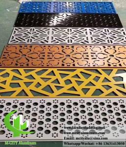 China Decorative Metal Screen Laser Cut Aluminium Sheet Architectural Metal Building Materials on sale