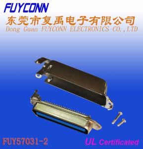 Buy cheap 50 Pin Centronic Side Cable Exit Plug Solder Pin Connector with Reversed Matel Cover product
