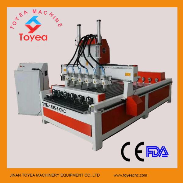Quality Multi-heads Rotary axis CNC Router machine TYE-1625-6 for sale