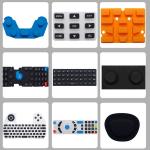 Silicone Rubber Keypad Remote Keypad Customized Laser Carving Conductive Rubber