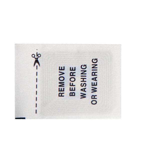 Quality Clothing RF Soft Label , EAS security label With Fabric for Woven Sew Clothes for sale