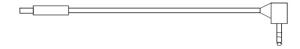 Audio Cable With Right Angled Jack Cable Assembly  009-0026267
