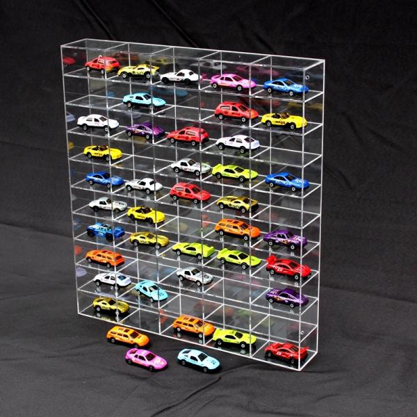 Plexiglass Nail Acrylic Showcase Custom 4-Tier Wall Mount Table Model Car Toy
