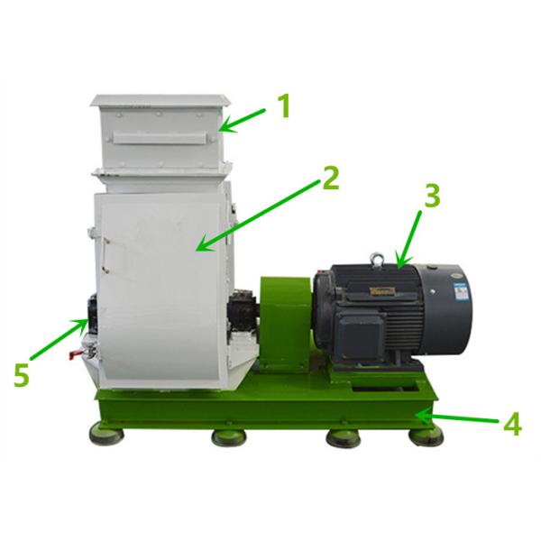 CE Approval Hammer Mill Machine Finess Adjustable Small Scale With Siemens Motor