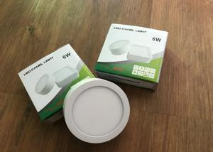 600lm Led Flat Panel Ceiling Lights Round Shape 0 - 10v 4000k No Ultraviolet Ray