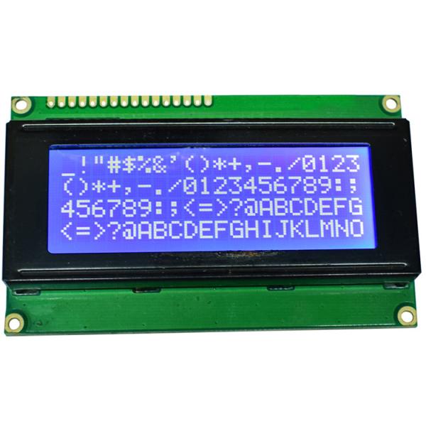 Flat Rectangle Dot Matrix Display Module 20*4 Character Blue Film Negative