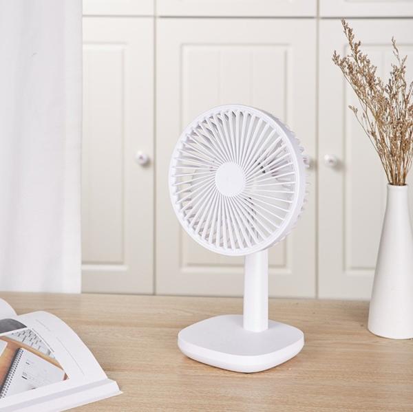Quality 3 Speeds Rechargeable Table Fans PSE Small Desk Fan Battery Operated for sale