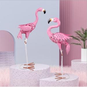 Buy cheap Creative Iron Pink Flamingo Garden Decoration product