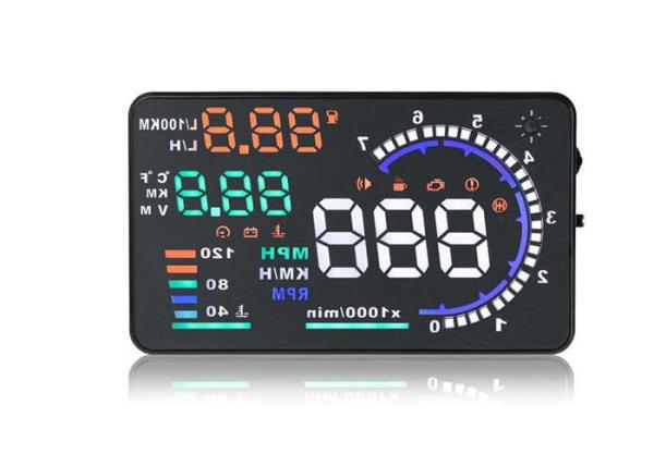 Quality 5.5 Inch Screen Obdii / OBD2 Elm327 Diagnostic Interface Bluetooth Hud Head Up Display for sale