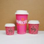 Customized compostable coffee cups disposable coffee paper takeaway paper cups