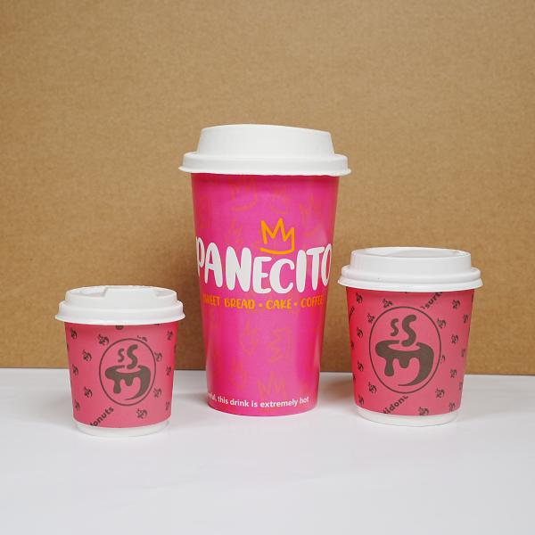 Customized compostable coffee cups disposable coffee paper takeaway paper cups